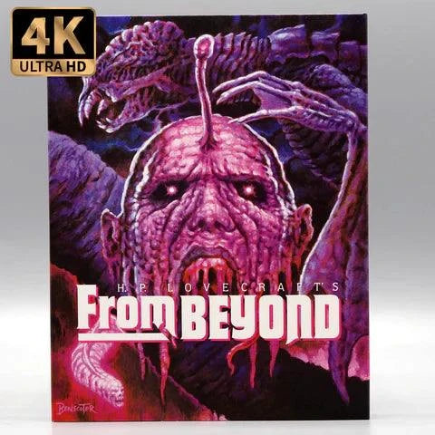 Vinegar Syndrome From Beyond 4K UHD Blu-Ray with Slipcover featuring H.P. Lovecraft artwork.