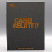 Gang Related Blu-Ray slipcase cover with gold text on textured dark gray background