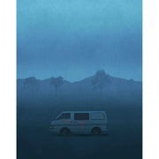 The Horseman Directors Cut 2008 Blu-Ray with limited edition slipcover, Australian thriller movie pre-order cover showing van in misty blue night landscape