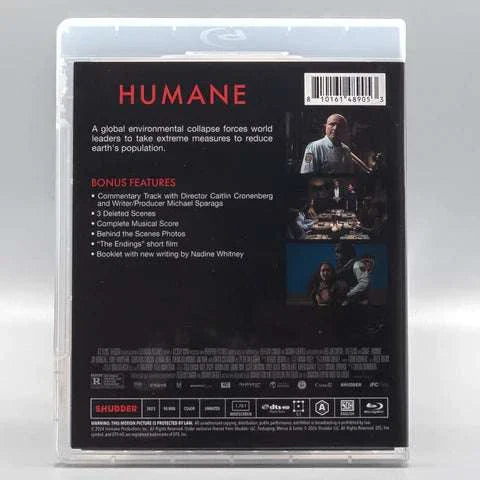 Humane Blu-Ray limited edition slipcover pre-order packaging with shipping details