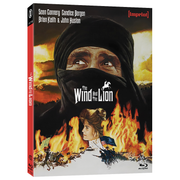 The Wind and the Lion 1975 Blu-ray limited edition slipcover with Sean Connery and Candice Bergen on cover artwork
