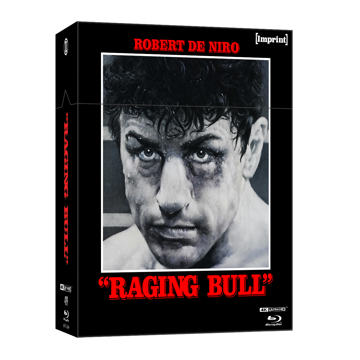 Raging Bull 1980 limited edition 3-disc 4K UHD and Blu-ray set with Robert De Niro on cover and exclusive booklet