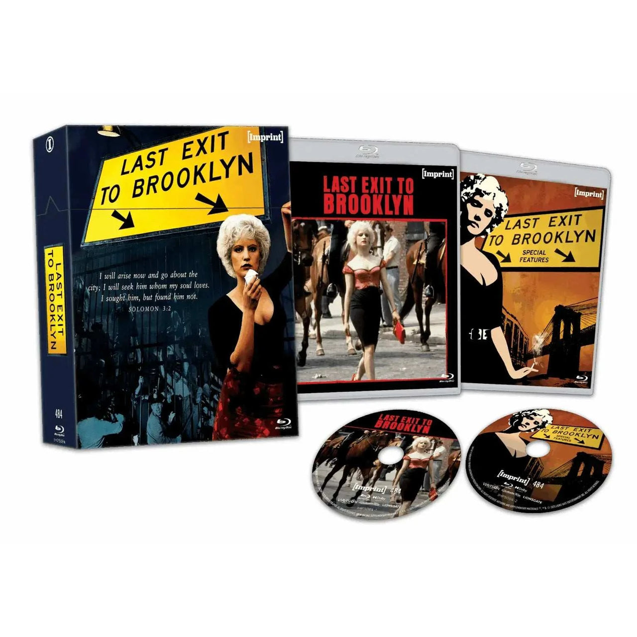 Last Exit To Brooklyn 1989 limited edition 2-disc Blu-ray hardbox set with movie cover and special features cases