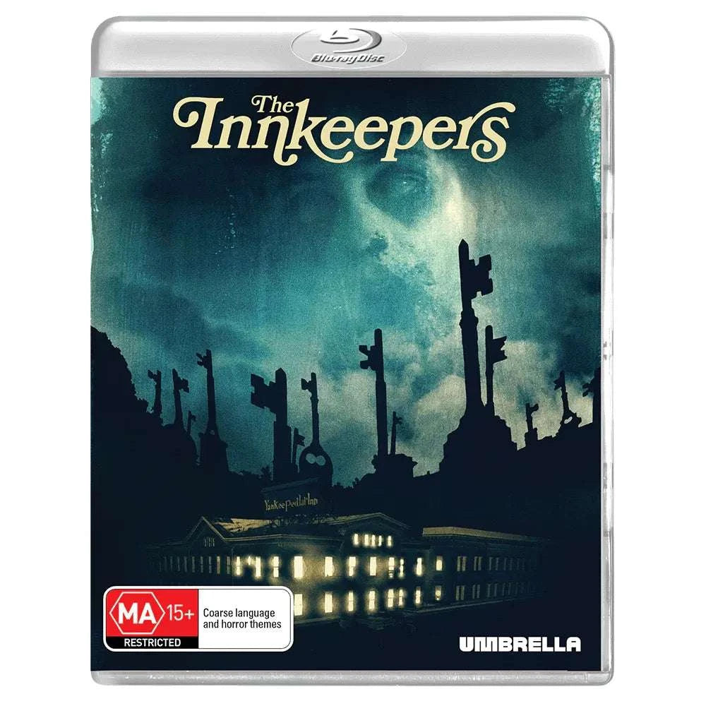 The Innkeepers 2011 Blu-Ray with limited edition slipcover horror movie region free pre-order cover