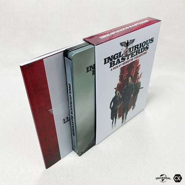 Inglourious Basterds 4K UHD limited edition steelbook with full slip and extras on white background