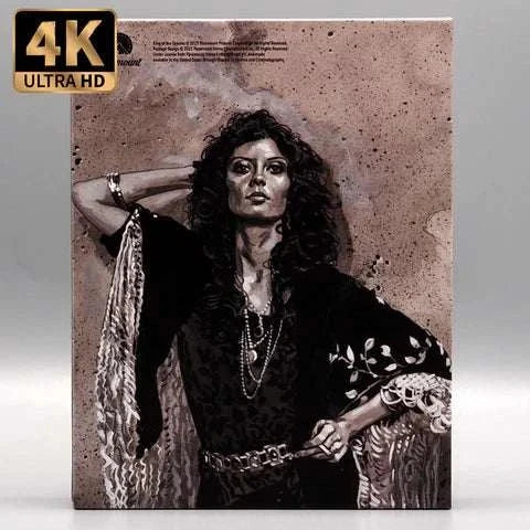 King of the Gypsies 4K UHD Blu-ray mediabook cover with artistic portrait of a woman in dark attire
