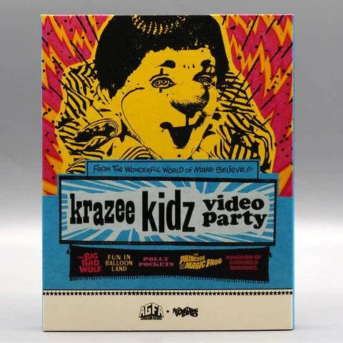 Krazee Kidz Video Party Blu-ray with limited edition slipcover featuring vintage surreal children's films from AGFA collection