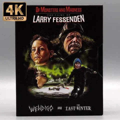 Vinegar Syndrome 4K UHD Blu-Ray slipcase of Larry Fessenden's Wendigo and The Last Winter horror films