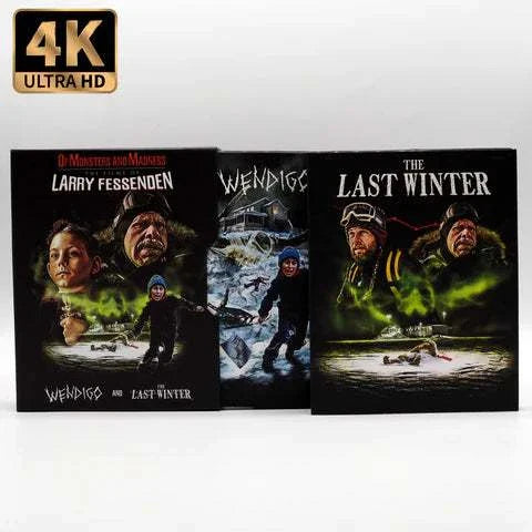 Vinegar Syndrome 4K UHD and Blu-Ray set of Larry Fessenden's Wendigo and The Last Winter with slipcase and slipcovers