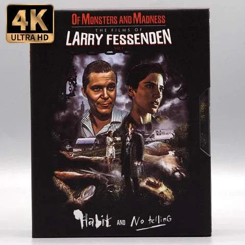 Vinegar Syndrome 4K UHD and Blu-Ray set of Larry Fessenden films Habit and No Telling with slipcase and booklet.