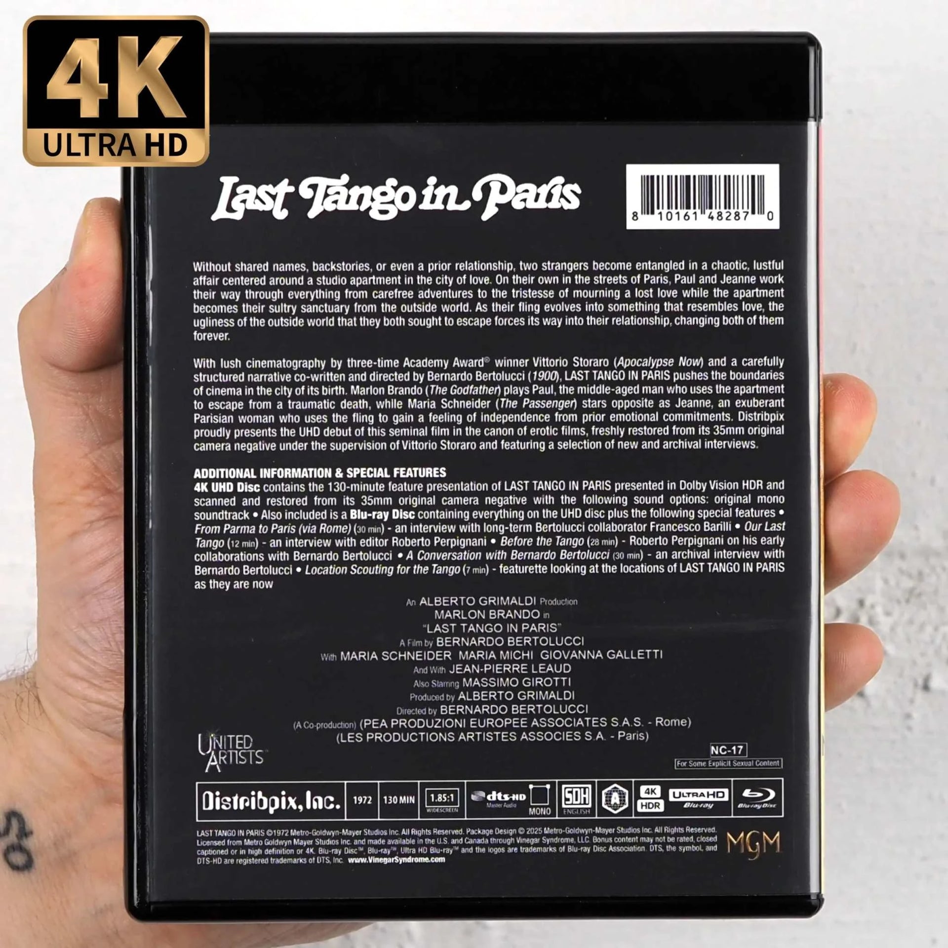 Last Tango in Paris 4K UHD + Blu-Ray