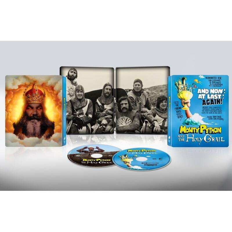 Monty Python And The Holy Grail 4K Ultra HD Steelbook 50th Anniversary ...