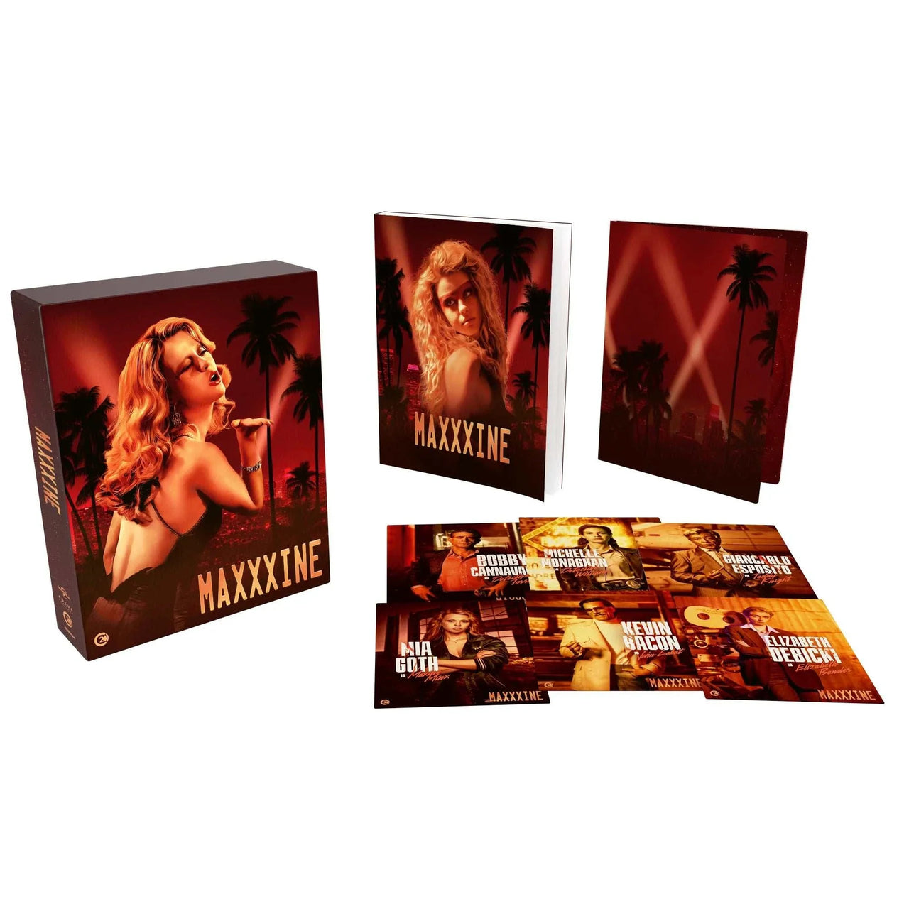MaXXXine Limited Edition 4K Ultra HD set with slipcase, art book, and collector cards