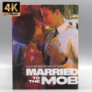 Married to the Mob 4K UHD Blu-Ray Limited Edition Mediabook cover showing a man and woman dancing closely