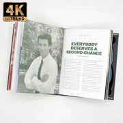 Married to the Mob limited edition 4K UHD and Blu-ray mediabook open showing booklet page and disc tray