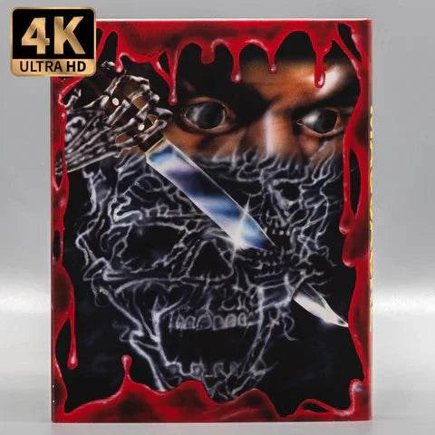 Massacre 4K UHD Blu-Ray limited edition alternate slipcover horror movie release by Vinegar Syndrome