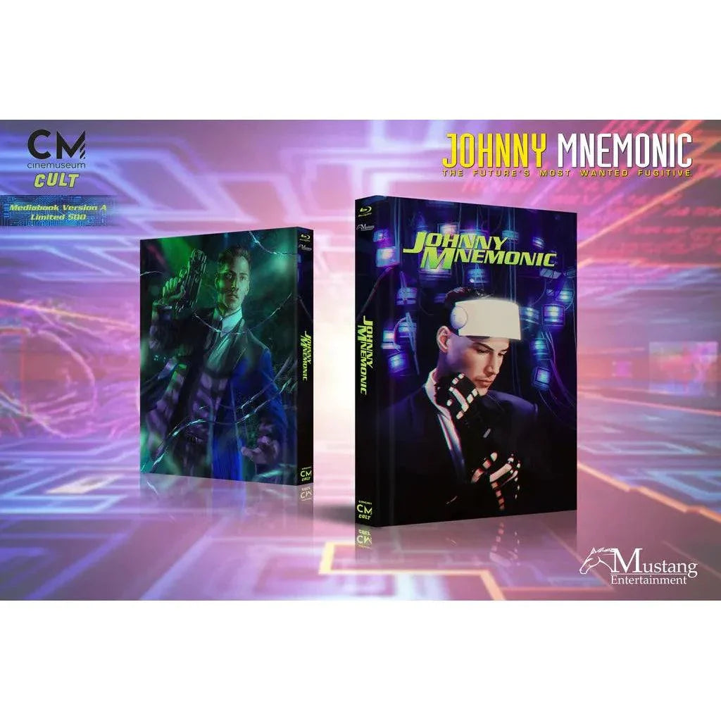 Johnny Mnemonic Blu-Ray Mediabook Combo Edition with matching numbers and exclusive artwork by Nos4a2 Design