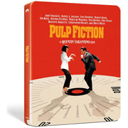 Pulp Fiction limited edition UK steelbook 4K UHD and Blu-Ray pre-order with iconic dance scene cover art