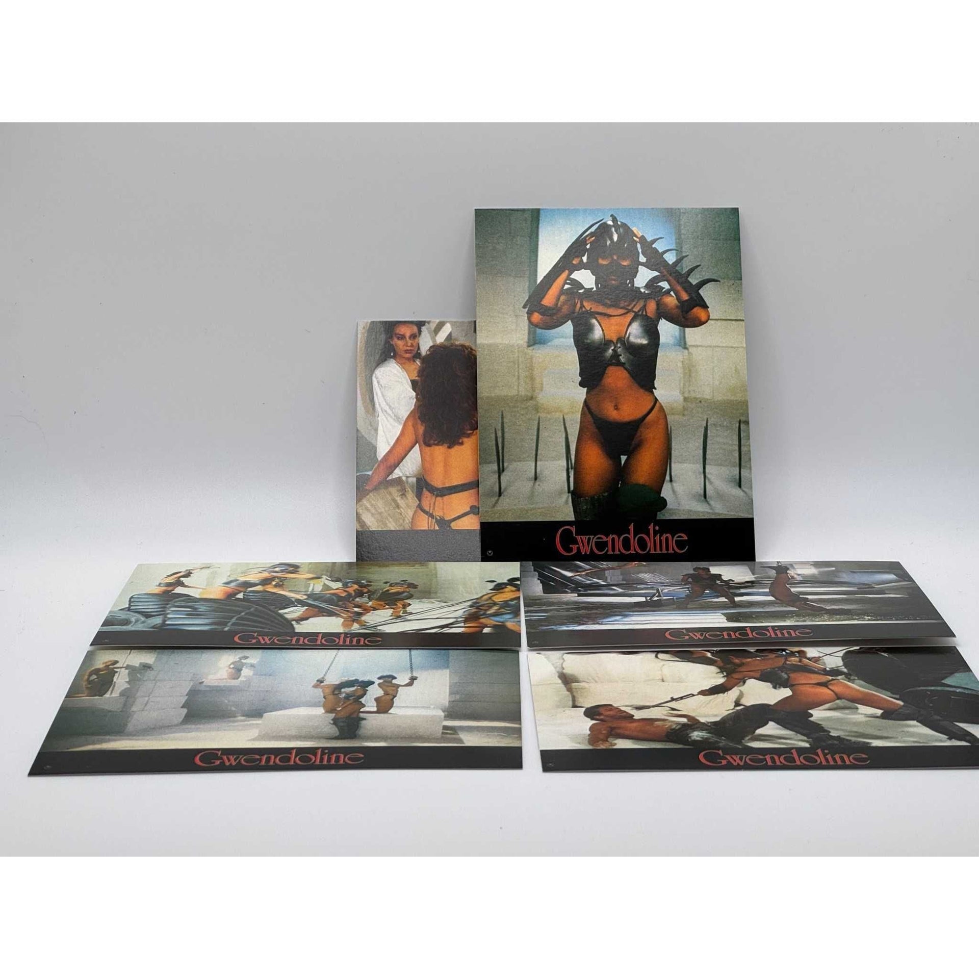 Gwendoline Blu-Ray with slipcover and art cards, used condition with minor wear.