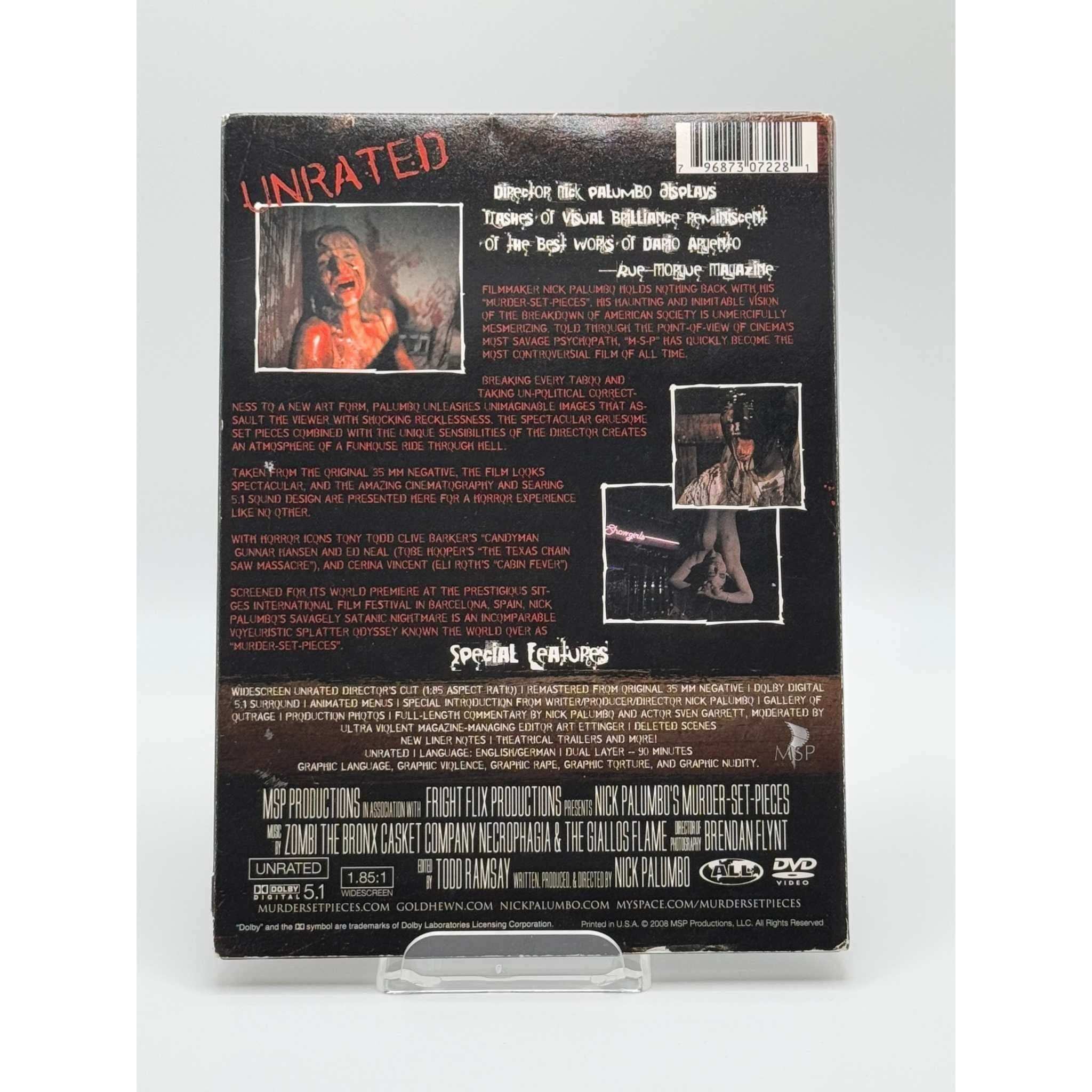 Murder-Set-Pieces DVD - Rare Signed Edition, Unrated Version