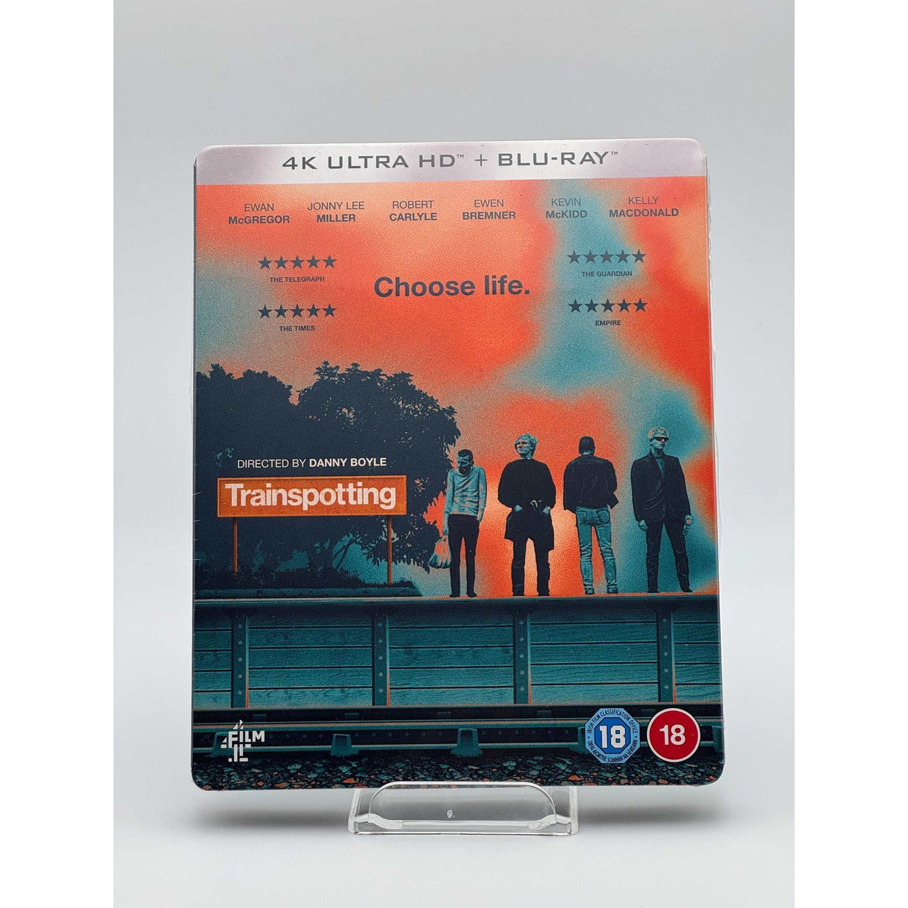 Trainspotting Limited Edition Steelbook 4K Ultra HD front cover picture