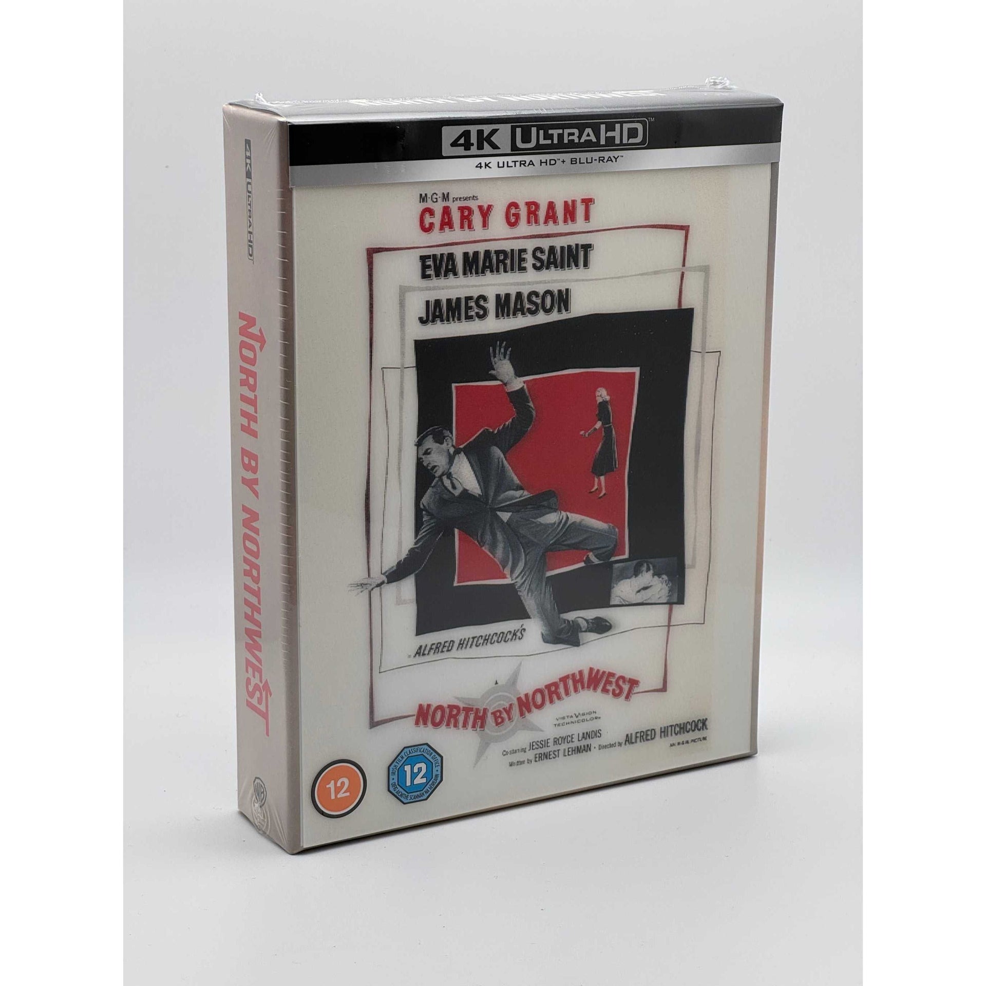 Alfred Hitchcock - North By Northwest Limited Steelbook Ultimate Collectors Edition 4K Ultra HD + Blu-Ray live picture front and left side