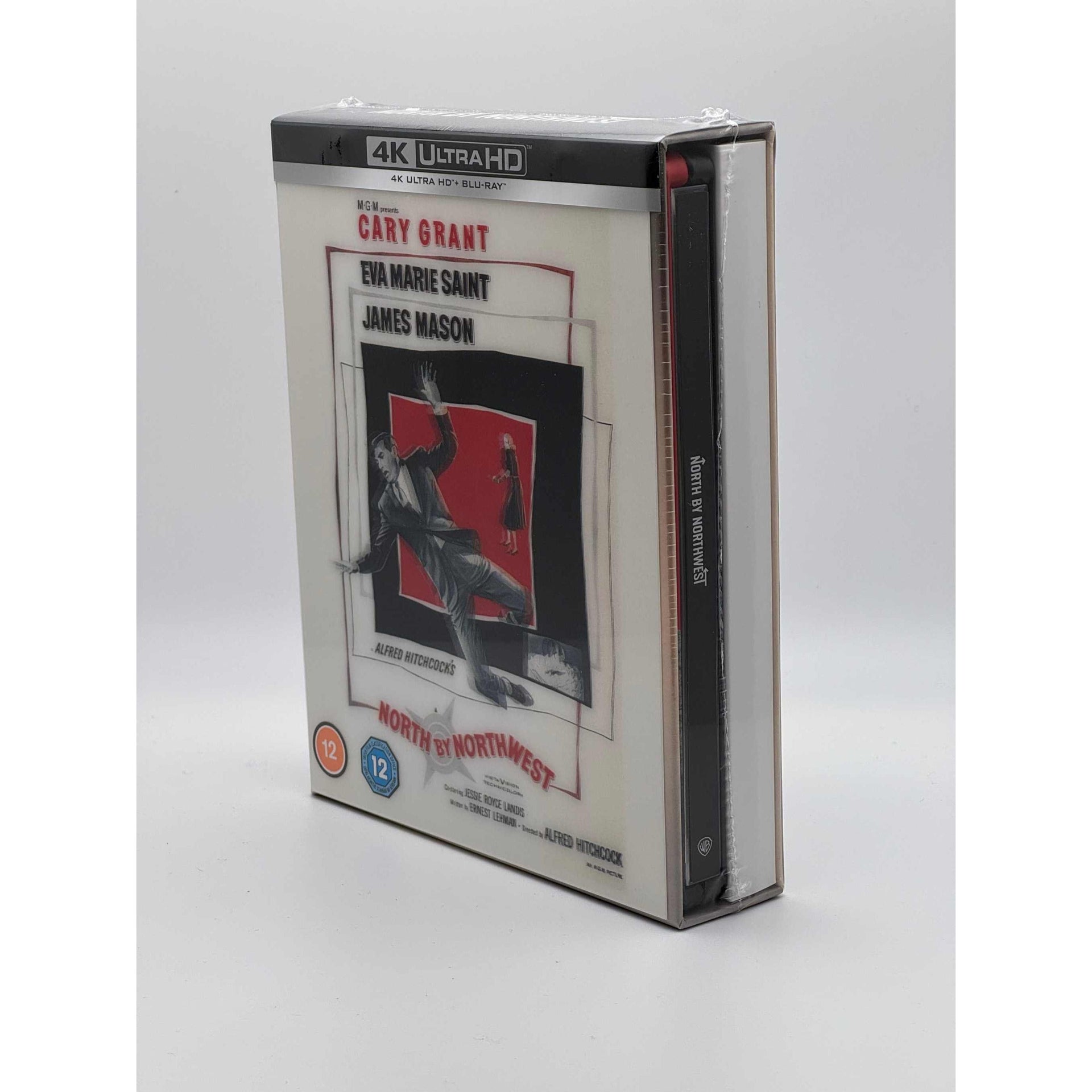 Alfred Hitchcock - North By Northwest Limited Steelbook Ultimate Collectors Edition 4K Ultra HD + Blu-Ray live picture front and right side