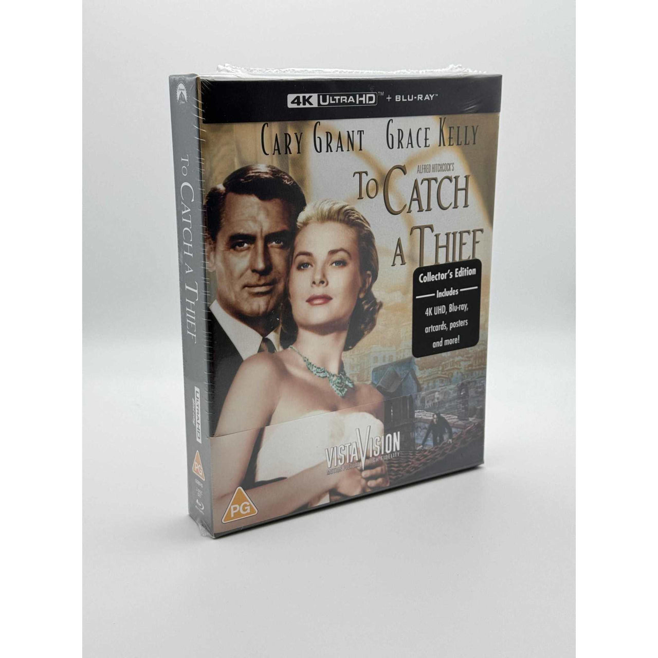 Alfred Hitchcock - To Catch a Thief Limited Collectors Edition 4K Ultra HD + Blu-Ray live front cover and spine image
