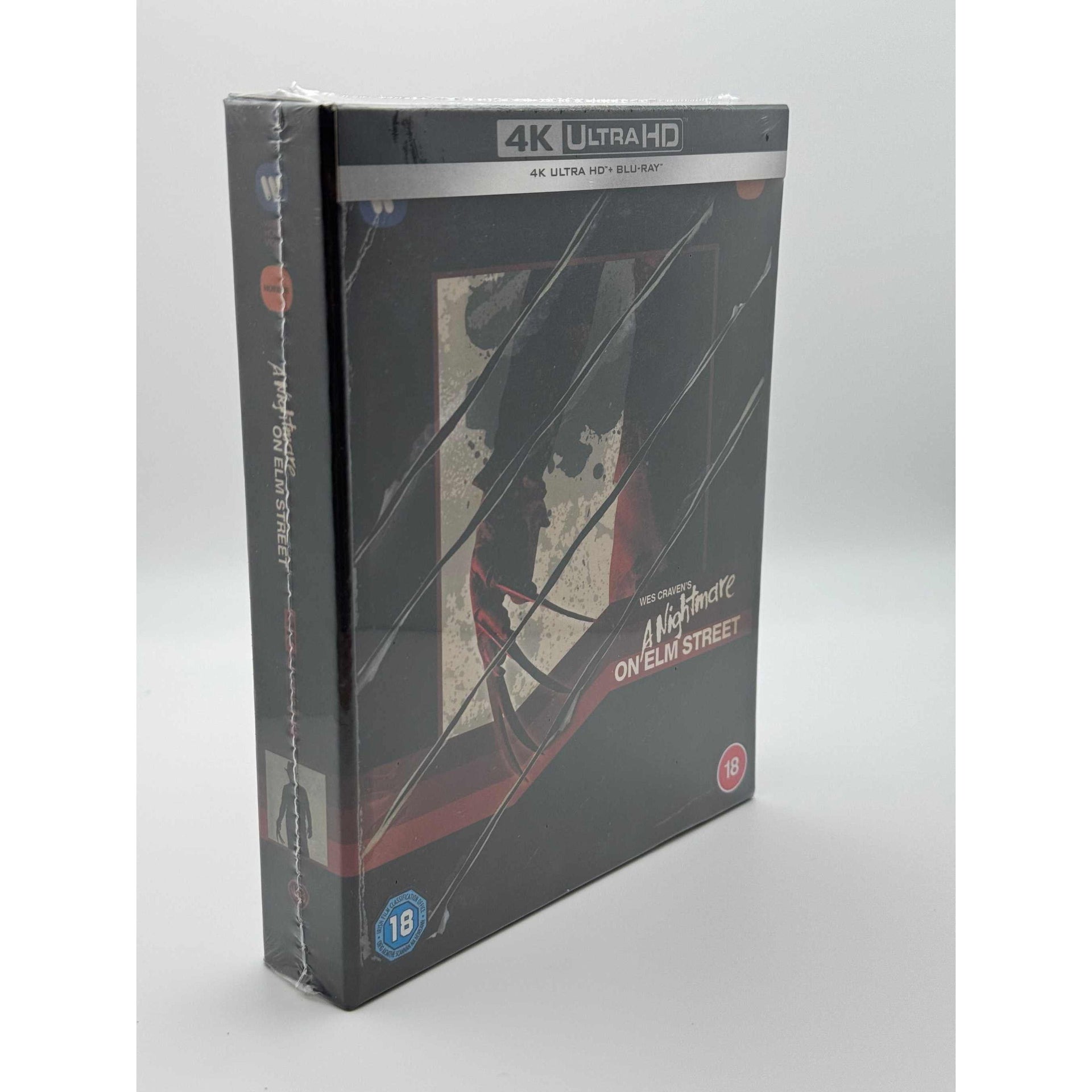 A Nightmare On Elm Street Limited Steelbook Ultimate Collectors Edition 4K Ultra HD + Blu-Ray live front and spine image