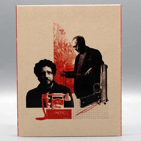 Brainstorm Media Psycho Therapy Blu-Ray slipcover featuring artwork of a writer and a serial killer with a red telephone and gun illustration.