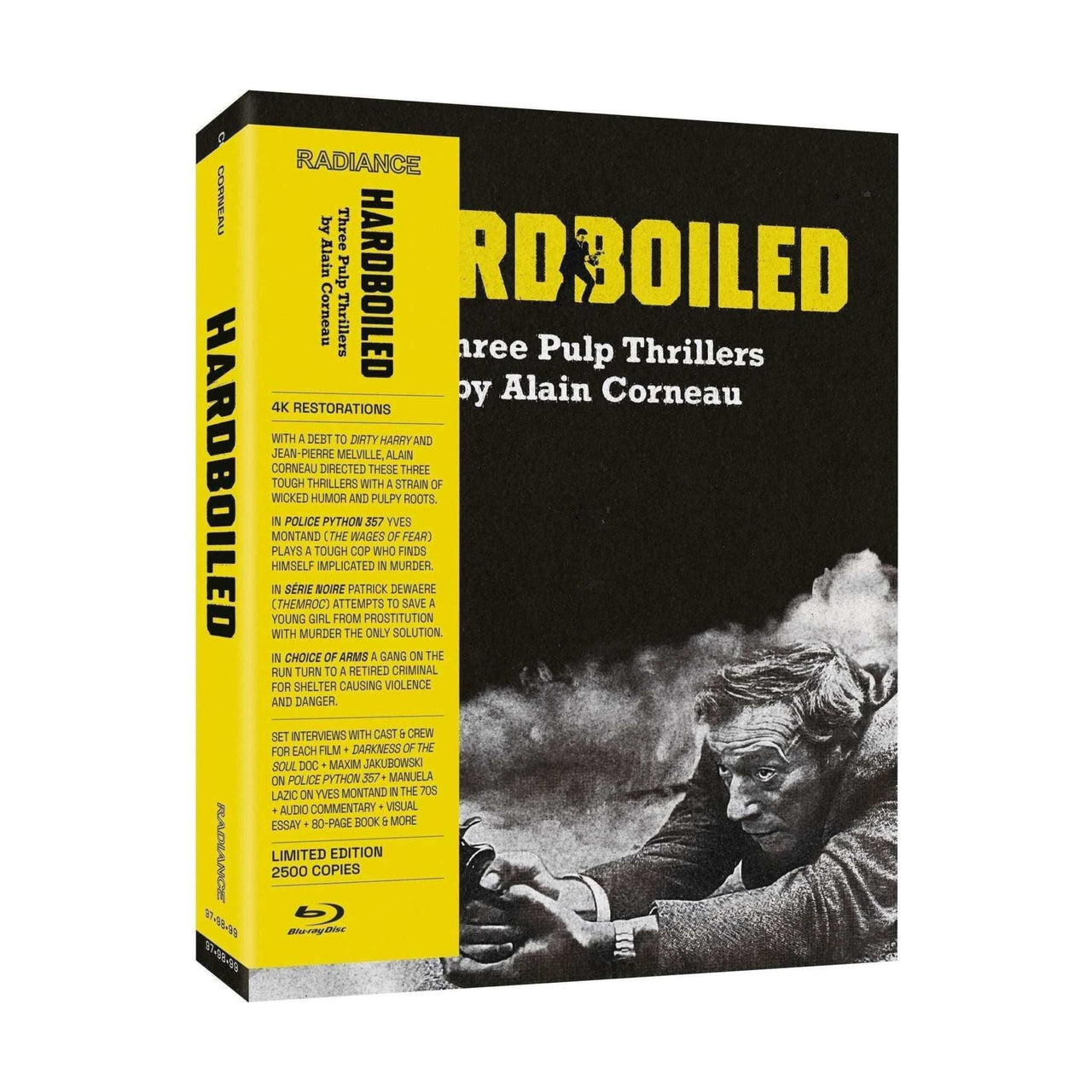 Hardboiled: Three Pulp Thrillers by Alain Corneau Blu-Ray with box and booklet.