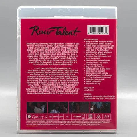 Raw Talent Blu-Ray limited edition slipcover packaging