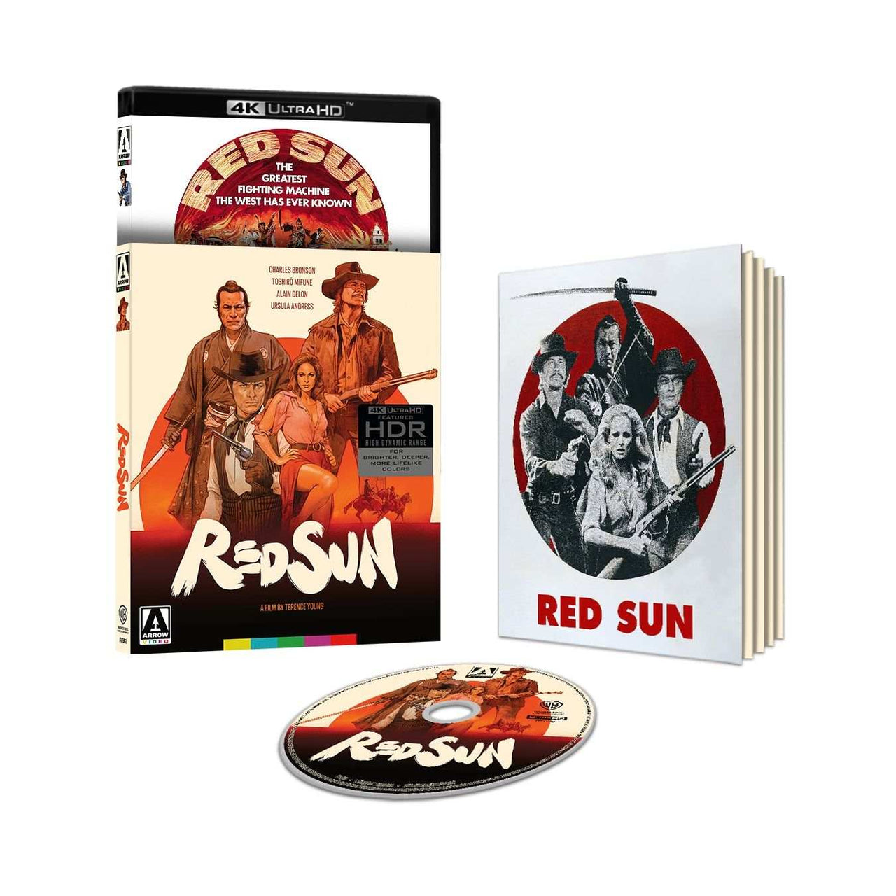 Red Sun 4K UHD Limited Edition Blu-Ray with slipcover and booklet pre-order cover art