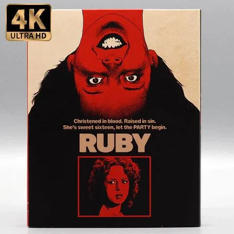 Vinegar Syndrome Ruby 4K UHD Blu-Ray limited edition slipcover horror movie packaging