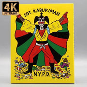Vinegar Syndrome Sgt. Kabukiman NYPD 4K UHD Blu-Ray slipcase cover with colorful superhero illustration