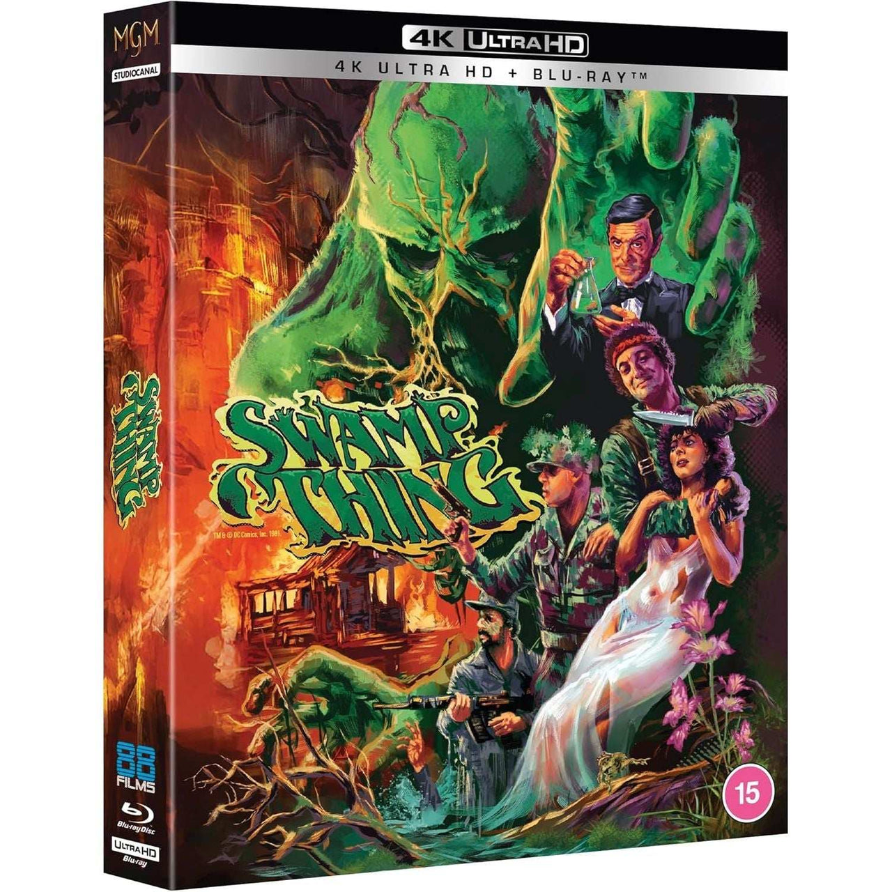Swamp Thing Deluxe Edition 4K Ultra HD and Blu-Ray limited edition with rigid slipcase and extras by 88 Films UK