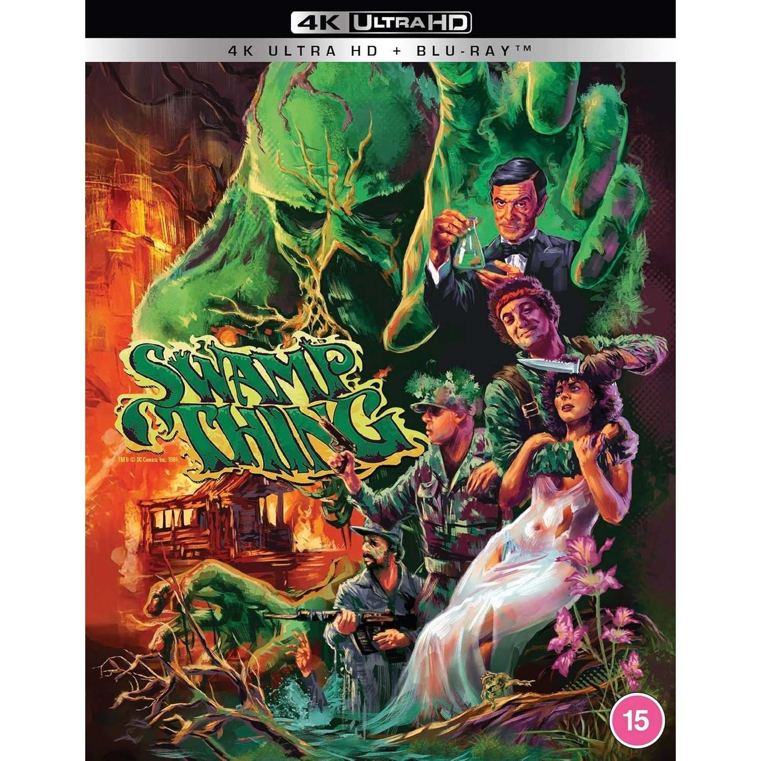 Swamp Thing Deluxe Edition 4K Ultra HD and Blu-Ray pack with rigid slipcase and extras from 88 Films UK