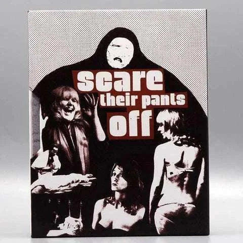 Satan's Bed and Scare Their Pants Off Blu-Ray slipcase featuring vintage horror exploitation movie artwork