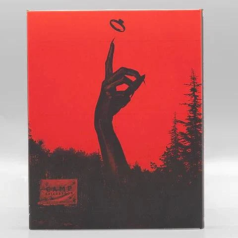 Pre-order She Came from the Woods Blu-Ray with limited edition slipcover featuring horror camp art and dark hand illustration