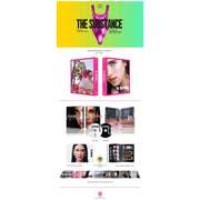 Limited Edition "The Substance" Steelbook Fullslip A2 4K UHD + Blu-Ray packaging with photo book and art cards.