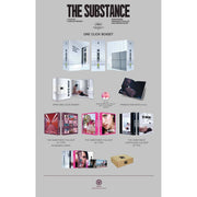 The Substance Steelbook One Click Box Limited Edition with 2-disc set, 4K UHD, Blu-Ray, and exclusive extras.
