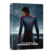 The Amazing Spider-Man double lenticular steelbook 4K UHD blu-ray cover with Spider-Man back view