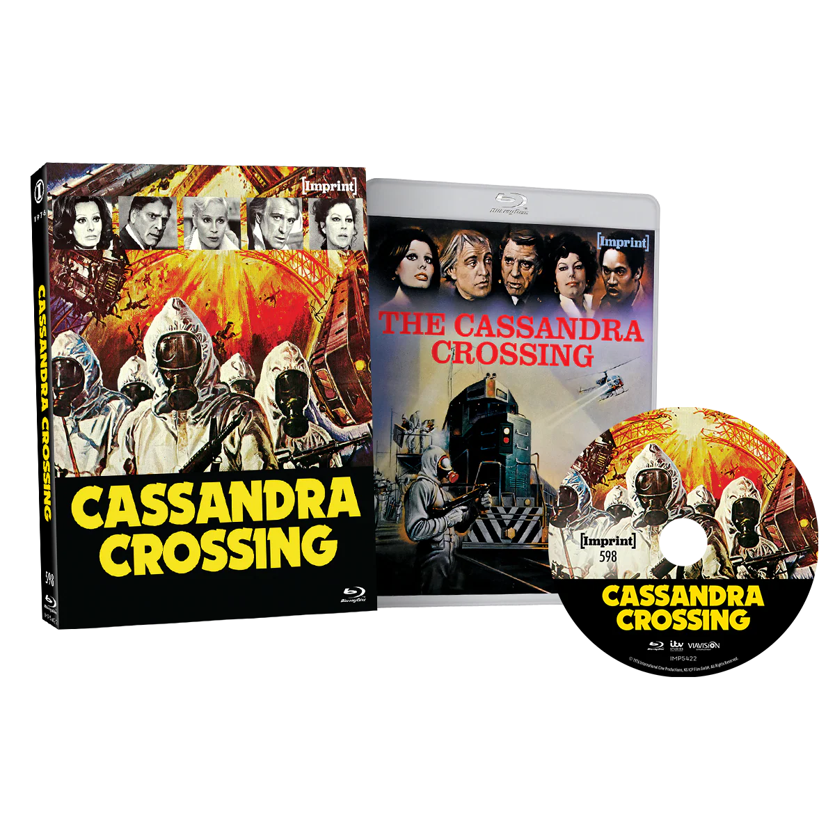 The Cassandra Crossing 1976 limited edition Blu-Ray with slipcover pre-order cover art