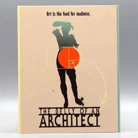 Vinegar Syndrome Labs Blu-Ray with slipcover for "The Belly of an Architect".