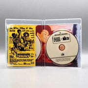 The Black Panther of Shaolin and The Black Six Blu-Ray double feature disc with slipcover case open showing two discs and cover artwork