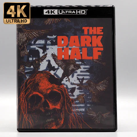Vinegar Syndrome The Dark Half 4K UHD Blu-Ray with slipcase and artwork.