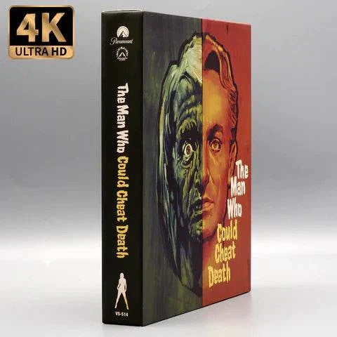 Vinegar Syndrome The Man Who Could Cheat Death 4K UHD and Blu-ray limited edition slipcase with booklet cover art