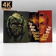 Vinegar Syndrome The Man Who Could Cheat Death limited edition 4K UHD and Blu-ray set with slipcase and booklet.