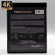 Vinegar Syndrome 4K UHD Blu-ray The Man Who Could Cheat Death limited edition slipcase and booklet back cover detail