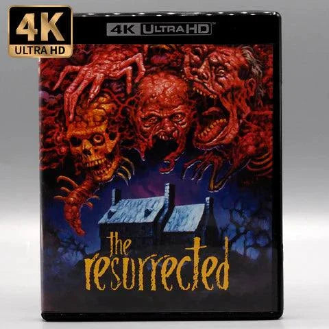 Vinegar Syndrome The Resurrected 4K UHD Blu-ray horror movie cover with grotesque creature art